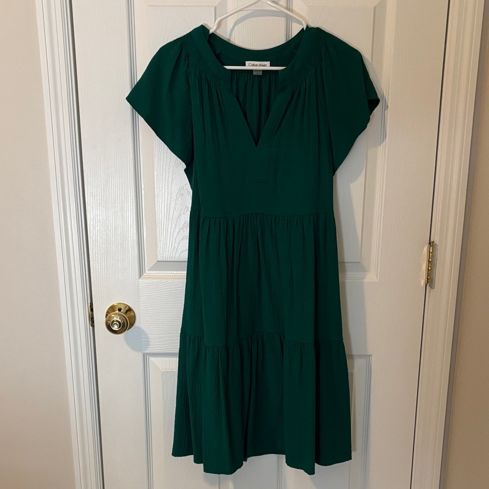 Calvin Klein Green Midi Dress
